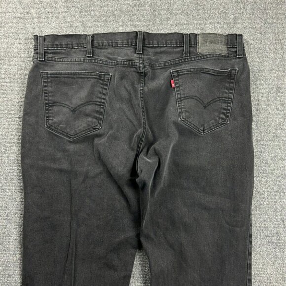 Levi's Jeans Mens 42x29 Black Denim 541 Skinny Distressed Cotton‎ Blend - Picture 8 of 10